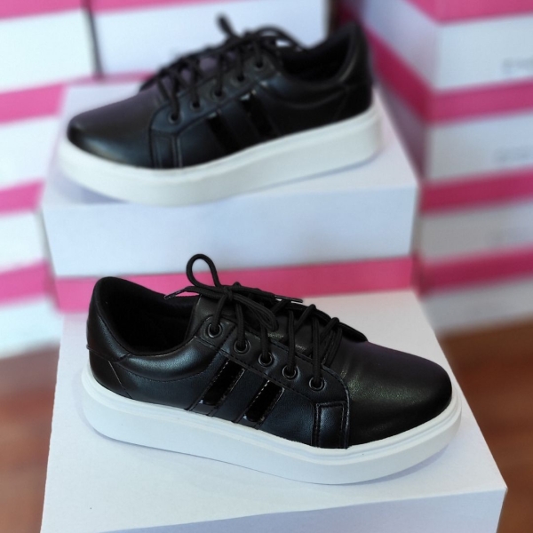 Tenis preto exotica verniz lateral - Image 4